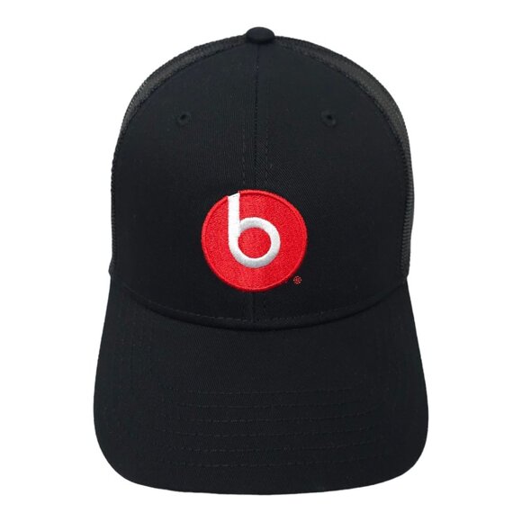 Beats Dr Dre Embroidered Logo Black Mesh Trucker Snapback Hat Cap America - Picture 1 of 13